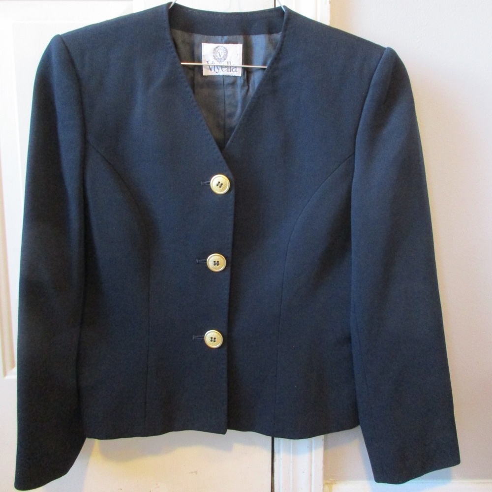 Viyella Women's Collarless Blazer